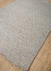 abrash blue wool and viscose flat weaves Rug - FoldShot
