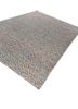 abrash blue wool and viscose flat weaves Rug - FoldShot