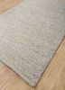 abrash beige and brown wool and viscose flat weaves Rug - FoldShot