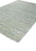 abrash green wool and viscose flat weaves Rug - FoldShot
