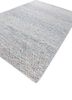 abrash blue wool and viscose flat weaves Rug - FoldShot