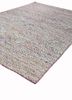 abrash blue wool and viscose flat weaves Rug - FoldShot abrash blue wool and viscose flat weaves Rug - FoldShot
