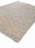 abrash pink and purple wool and viscose flat weaves Rug - FoldShot abrash pink and purple wool and viscose flat weaves Rug - FoldShot