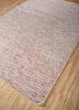 abrash pink and purple wool and viscose flat weaves Rug - FoldShot
