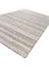 abrash blue wool and viscose flat weaves Rug - FoldShot