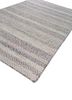 abrash blue wool and viscose flat weaves Rug - FoldShot