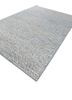 abrash blue wool and viscose flat weaves Rug - FoldShot