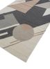 checkers blue wool and viscose flat weaves Rug - FoldShot