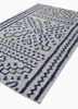 bedouin grey and black wool and viscose flat weaves Rug - FoldShot