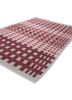 checkers red and orange wool and viscose flat weaves Rug - FoldShot checkers red and orange wool and viscose flat weaves Rug - FoldShot