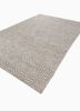 abrash grey and black wool and viscose flat weaves Rug - FoldShot abrash grey and black wool and viscose flat weaves Rug - FoldShot