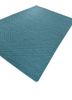 abrash blue wool and viscose flat weaves Rug - FoldShot abrash blue wool and viscose flat weaves Rug - FoldShot