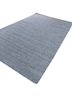 abrash blue wool and viscose flat weaves Rug - FoldShot