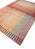 checkers red and orange wool and viscose flat weaves Rug - FoldShot