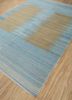 abrash blue wool flat weaves Rug - FoldShot abrash blue wool flat weaves Rug - FoldShot