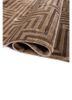 blythe beige and brown acrylic hand knotted Rug - FoldShot