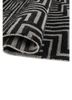 blythe grey and black acrylic hand knotted Rug - FoldShot