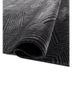 verve grey and black acrylic hand knotted Rug - FoldShot