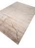 azalea beige and brown bamboo silk hand knotted Rug - FoldShot