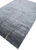 azalea blue bamboo silk hand knotted Rug - FoldShot azalea blue bamboo silk hand knotted Rug - FoldShot