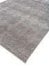 azalea grey and black wool and bamboo silk hand knotted Rug - FoldShot