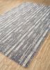 manifest grey and black wool and bamboo silk hand knotted Rug - FoldShot manifest grey and black wool and bamboo silk hand knotted Rug - FoldShot
