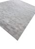 azalea grey and black wool and bamboo silk hand knotted Rug - FoldShot