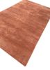 azalea red and orange wool and bamboo silk hand knotted Rug - FoldShot