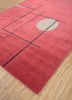 sthir pink and purple wool hand knotted Rug - FoldShot