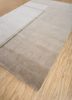 sthir beige and brown wool hand knotted Rug - FoldShot sthir beige and brown wool hand knotted Rug - FoldShot