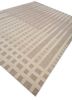 manifest beige and brown wool hand knotted Rug - FoldShot