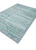 blythe blue wool hand knotted Rug - FoldShot