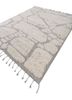 zuri ivory wool hand knotted Rug - FoldShot