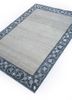 azalea grey and black wool and viscose hand knotted Rug - FoldShot