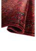 gulmarg red and orange silk hand knotted Rug - FoldShot gulmarg red and orange silk hand knotted Rug - FoldShot