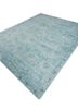 erbe blue wool and bamboo silk hand knotted Rug - FoldShot erbe blue wool and bamboo silk hand knotted Rug - FoldShot
