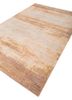 entropy beige and brown wool and bamboo silk hand knotted Rug - FoldShot