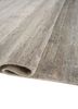 entropy blue wool and bamboo silk hand knotted Rug - FoldShot