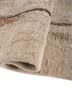 aprezo beige and brown wool and bamboo silk hand knotted Rug - FoldShot