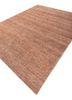 blythe red and orange afghan wool and jute hand knotted Rug - FoldShot