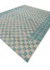blythe blue wool hand knotted Rug - FoldShot