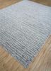 zuri grey and black wool hand knotted Rug - FoldShot
