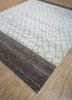 zuri beige and brown mohair wool hand knotted Rug - FoldShot zuri beige and brown mohair wool hand knotted Rug - FoldShot