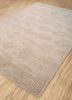 manifest beige and brown wool hand knotted Rug - FoldShot