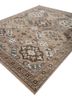 erbe beige and brown wool hand knotted Rug - FoldShot erbe beige and brown wool hand knotted Rug - FoldShot