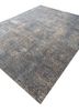 uvenuti blue wool hand knotted Rug - FoldShot uvenuti blue wool hand knotted Rug - FoldShot