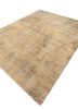 uvenuti beige and brown wool hand knotted Rug - FoldShot uvenuti beige and brown wool hand knotted Rug - FoldShot