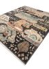 erbe grey and black wool hand knotted Rug - FoldShot erbe grey and black wool hand knotted Rug - FoldShot