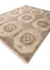 erbe beige and brown wool hand knotted Rug - FoldShot