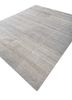 manifest grey and black wool hand knotted Rug - FoldShot